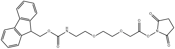 FmocNH-PEG2-CH2COONHS Structural