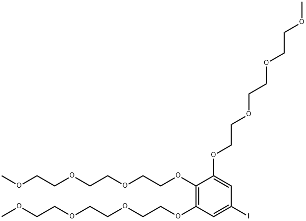 Benzene, 5-iodo-1,2,3-tris[2-[2-(2-methoxyethoxy)ethoxy]ethoxy]- Structural
