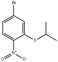 Benzene, 4-bromo-2-[(1-methylethyl)thio]-1-nitro- Structural