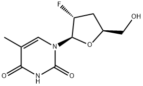 Uridine, 2',3'-dideoxy-2'-fluoro-5-methyl- Structural