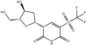 Uridine, 2'-deoxy-5-[(trifluoromethyl)sulfonyl]- (9CI) Structural