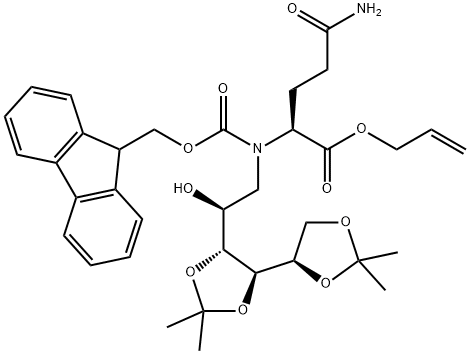 N-[1-Deoxy-3,4:5,6-bis-O-(1-methylethylidene)-D-glucitol-1-yl]-N2-[(9H-fluoren-9-ylmethoxy)carbonyl]-L-glutamine 2-propen-1-yl ester