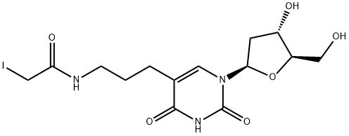 Uridine, 2'-deoxy-5-[3-[(iodoacetyl)amino]propyl]- (9CI) Structural