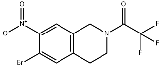 Ethanone, 1-(6-bromo-3,4-dihydro-7-nitro-2(1H)-isoquinolinyl)-2,2,2-trifluoro- Structural