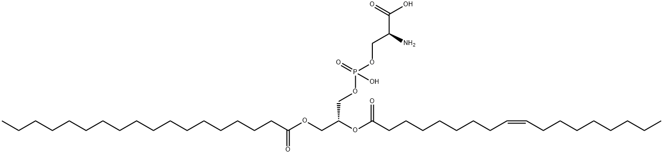 L-Serine, O-[hydroxy[(2R)-2-[[(9Z)-1-oxo-9-octadecen-1-yl]oxy]-3-[(1-oxooctadecyl)oxy]propoxy]phosphinyl]- Structural