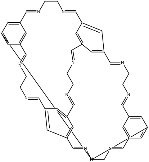 Ethane diamine cycloimine organic cage Structural