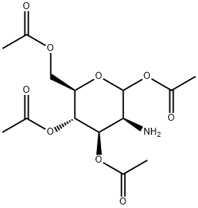 D-Mannopyranose, 2-amino-2-deoxy-, 1,3,4,6-tetraacetate Structural