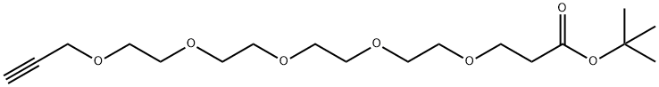 Propargyl-PEG5-t-butyl ester Structural