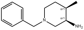 3-Piperidinamine,4-methyl-1-(phenylmethyl)-,(3R,4R)-rel- Structural