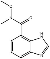1H-Benzimidazole-7-carboxamide, N-methoxy-N-methyl-