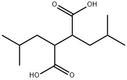 Butanedioic acid, 2,3-bis(2-methylpropyl)- Structural