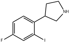 Pyrrolidine, 3-(4-fluoro-2-iodophenyl)- Structural