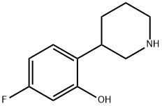 Phenol, 5-fluoro-2-(3-piperidinyl)- Structural