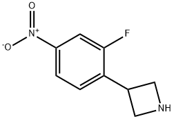Azetidine, 3-(2-fluoro-4-nitrophenyl)- Structural