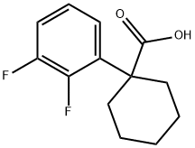 Cyclohexanecarboxylic acid, 1-(2,3-difluorophenyl)- Structural