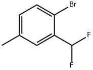 2-bromo-5-methylbenzodifluoride Structural