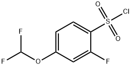 Benzenesulfonyl chloride, 4-(difluoromethoxy)-2-fluoro- Structural
