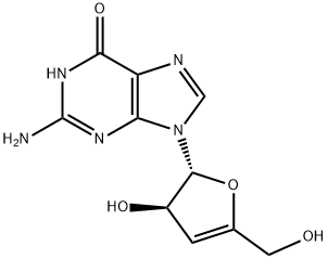 Guanosine, 3',4'-didehydro-3'-deoxy- Structural
