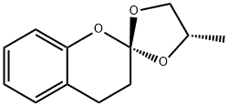 Spiro[2H-1-benzopyran-2,2'-[1,3]dioxolane], 3,4-dihydro-4'-methyl-, trans- (9CI) Structural