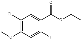 ethyl 5-chloro-2-fluoro-4-methoxybenzoate Structural