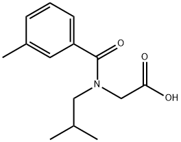 Glycine, N-(3-methylbenzoyl)-N-(2-methylpropyl)- Structural