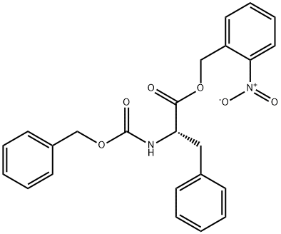 L-Phenylalanine, N-[(phenylmethoxy)carbonyl]-, (2-nitrophenyl)methyl ester Structural