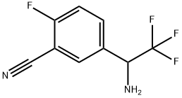 Benzonitrile, 5-(1-amino-2,2,2-trifluoroethyl)-2-fluoro- Structural