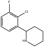 Piperidine, 2-(2-chloro-3-fluorophenyl)- Structural