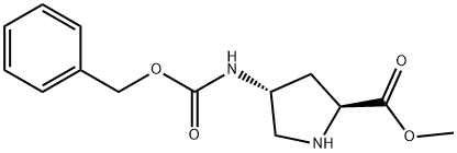 L-Proline, 4-[[(phenylmethoxy)carbonyl]amino]-, methyl ester, (4R)- Structural