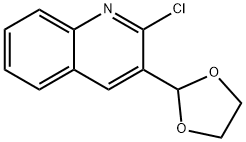 Quinoline, 2-chloro-3-(1,3-dioxolan-2-yl)- Structural