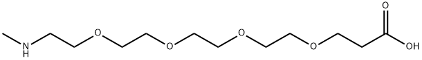 Methylamino-PEG4-acid Structural