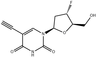 Uridine, 2',3'-dideoxy-5-ethynyl-3'-fluoro- Structural