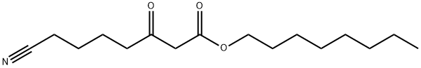 Heptanoic acid, 7-cyano-3-oxo-, octyl ester Structural