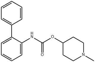 Carbamic acid, N-[1,1'-biphenyl]-2-yl-, 1-methyl-4-piperidinyl ester Structural