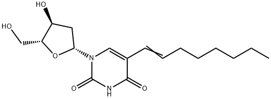 Uridine, 2'-deoxy-5-(1-octenyl)- (9CI) Structural