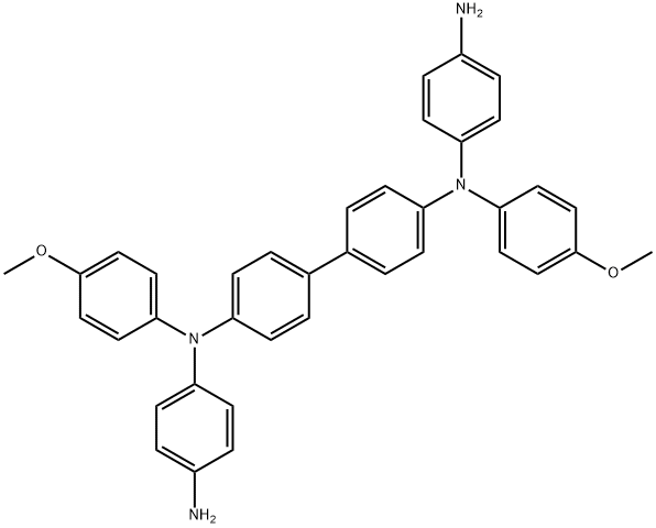 N1,N1'-([1,1'-biphenyl]-4,4'-diyl)bis(N1-(4-methoxyphenyl)benzene-1,4-diamine) Structural