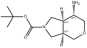 Racemic-(3aR,7S,7aS)-tert-butyl 7-aminohexahydropyrano[3,4-c]pyrrole-2(3H)-carboxylate(WX110676) Structural