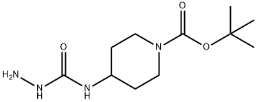tert-butyl 4-[(hydrazinecarbonyl)amino]piperidine-1-carboxylate Structural