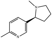 Pyridine, 2-methyl-5-[(2S)-1-methyl-2-pyrrolidinyl]- Structural
