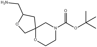 Tert-Butyl 3-(Aminomethyl)-2,6-Dioxa-9-Azaspiro[4.5]Decane-9-Carboxylate(WX100681) Structural