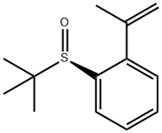Benzene, 1-[(R)-(1,1-dimethylethyl)sulfinyl]-2-(1-methylethenyl)- Structural