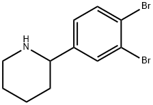 Piperidine, 2-(3,4-dibromophenyl)- Structural
