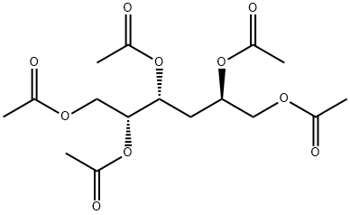 xylo-Hexitol, 3-deoxy-, pentaacetate Structural