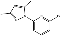 Pyridine, 2-bromo-6-(3,5-dimethyl-1H-pyrazol-1-yl)- Structural