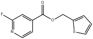 thiophen-2-ylmethyl 2-fluoropyridine-4-carboxylate Structural