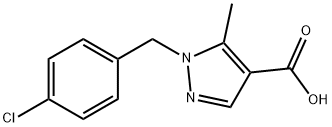 JR-13588, 1-(4-Chlorobenzyl)-5-methyl-1H-pyrazole-4-carboxylic acid, 97% Structural