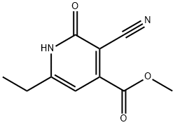 JR-13442, Methyl 3-cyano-6-ethyl-2-hydroxypyridine-4-carboxylate Structural