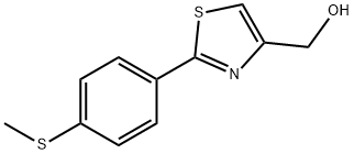 JR-13447, (2-(4-(Methylthio)phenyl)thiazol-4-yl)methanol, 97% Structural