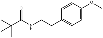 Propanamide, N-[2-(4-methoxyphenyl)ethyl]-2,2-dimethyl- Structural
