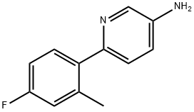 3-?Pyridinamine, 6-?(4-?fluoro-?2-?methylphenyl)?- Structural
